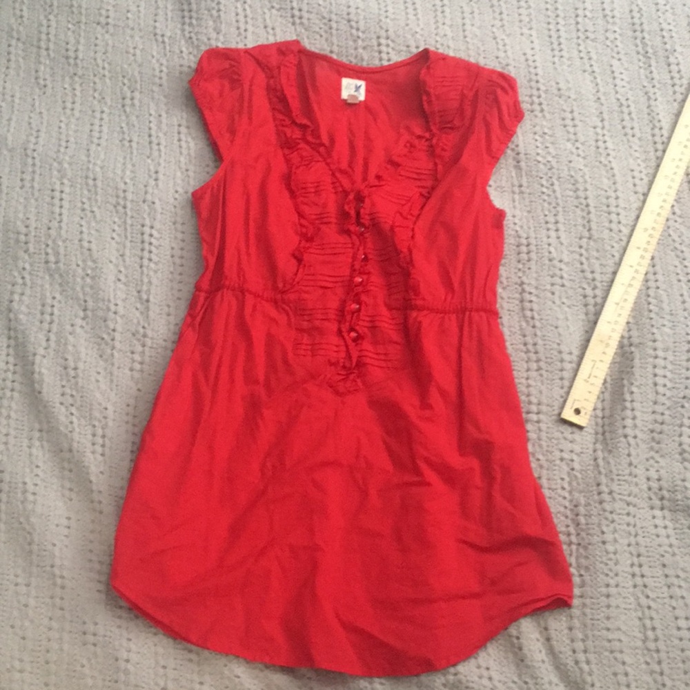 Eden & esyllte Anthropologie red blouse